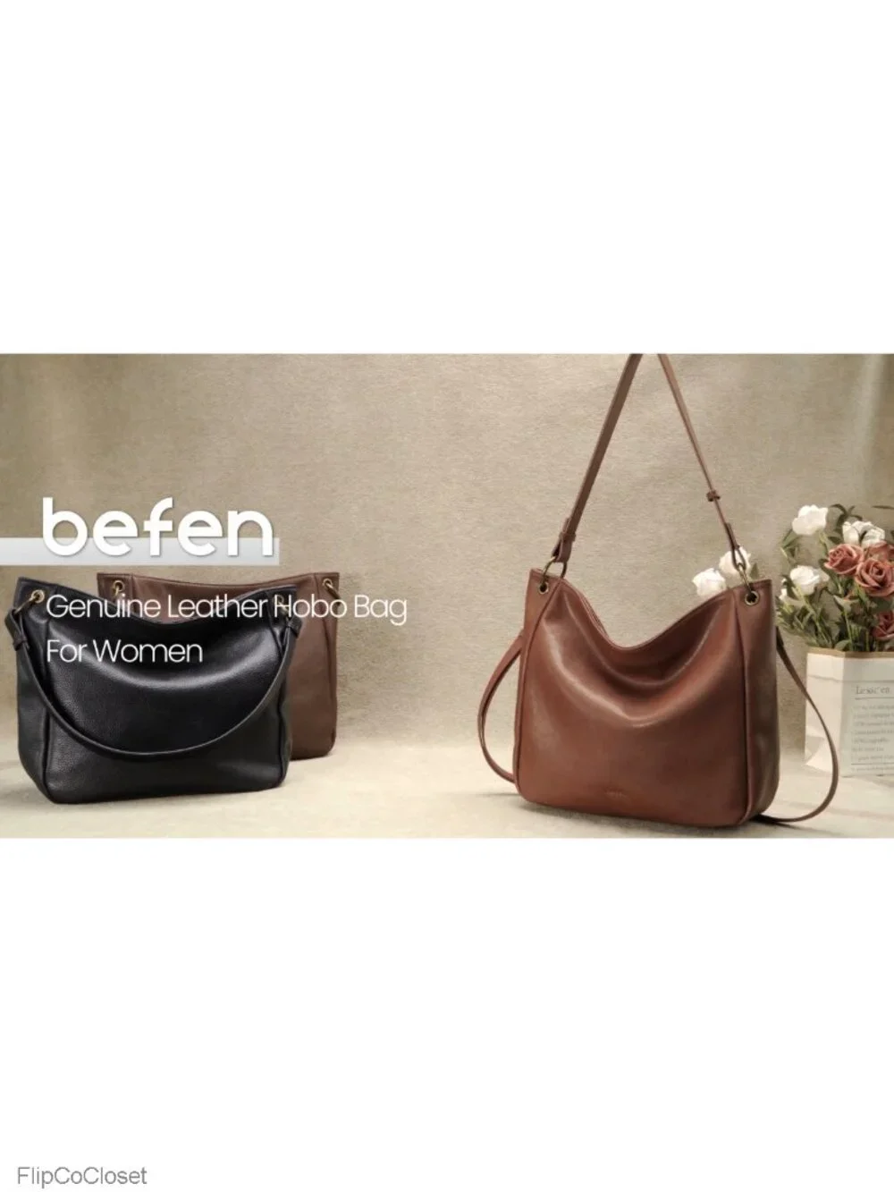 Genuine Leather Hobo Crossbody Bags for Women Vintage Leather Purses Soft